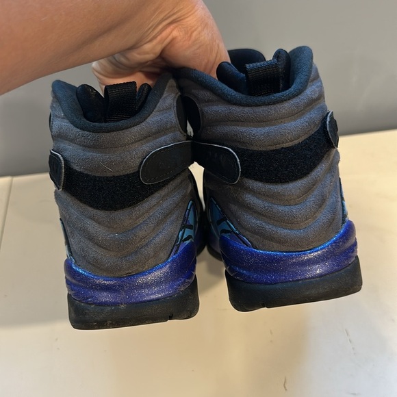 Rare JORDAN Multicolor, Men's 8 Retro GS Aqua Sneakers Size 10 - Picture 10 of 13